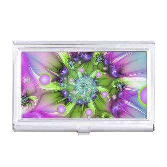 Colorful Spiral Round Shapes Abstract Fractal Art  Case