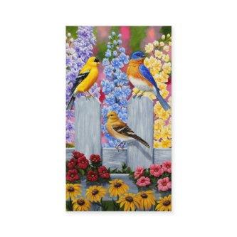 Colorful Spring Birds Garden Party