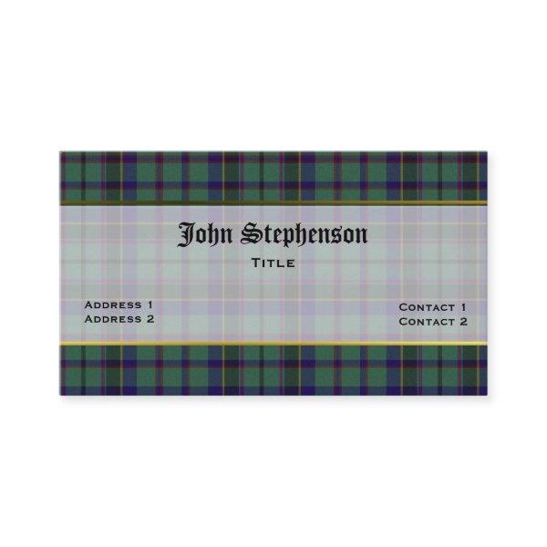 Colorful Stephenson Plaid Custom
