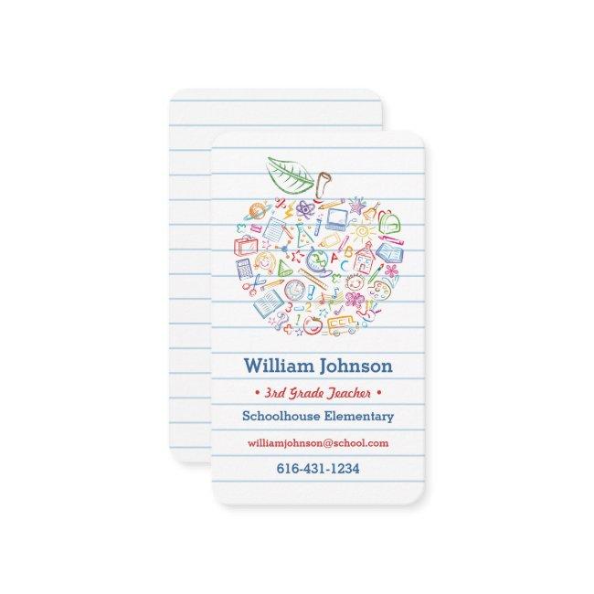 Colorful Teachers Apple