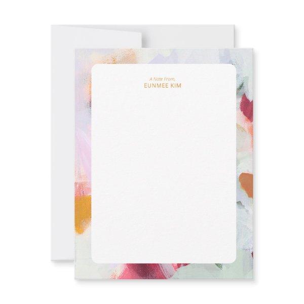 Colorful Unique Abstract Art Personalized Note Card