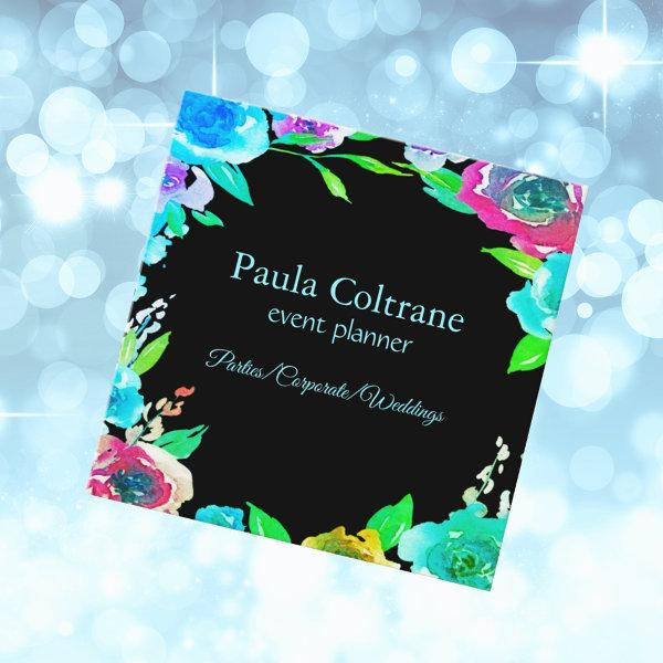 Colorful Vibrant Blooms for Professional Greetings Square