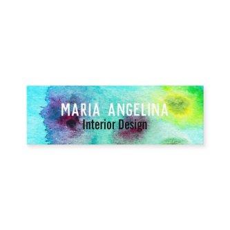 Colorful watercolor abstract art multicolor mini