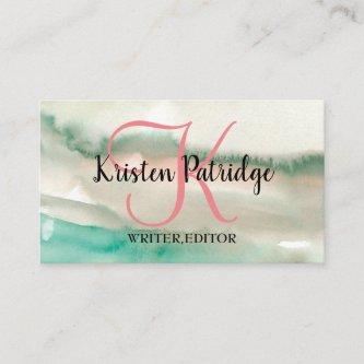 COLORFUL WATERCOLOR ABSTRACT TRENDY WRITER