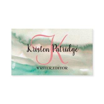 COLORFUL WATERCOLOR ABSTRACT TRENDY WRITER