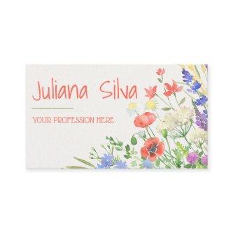 Colorful Watercolor Floral with QR