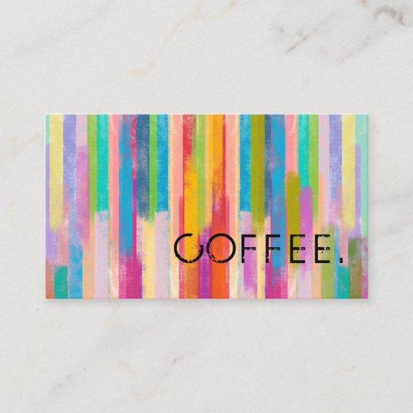Colorful Watercolor Loyalty Coffee
