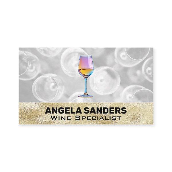 Colorful Wine Glass | Top View Glasses