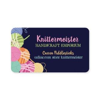 Colorful yarn knitter knitting needles crafter