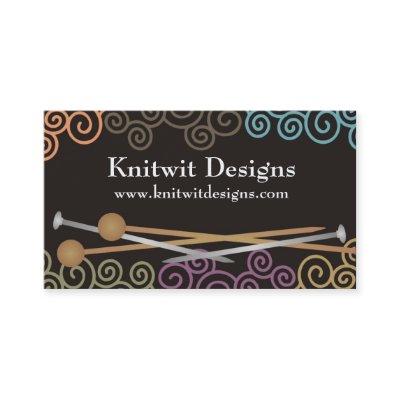 Colorful yarn knitting needles