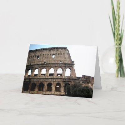 Colosseum Italian Travel Photo Card