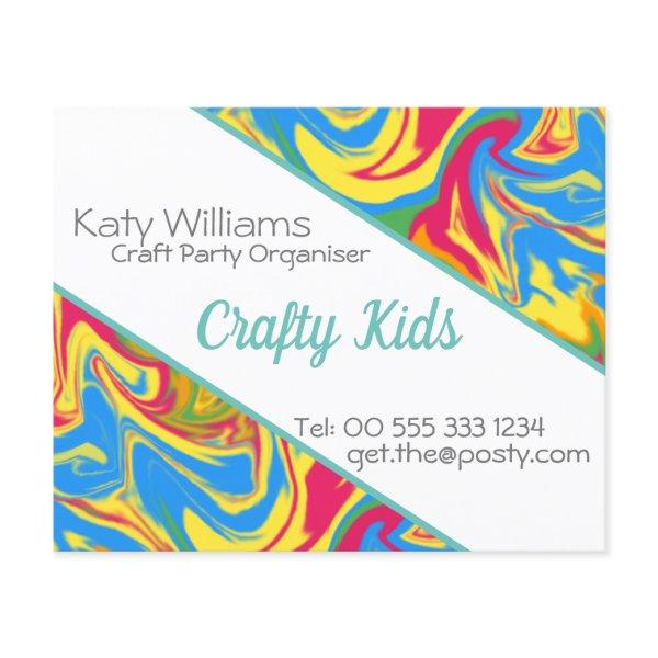 Colourful Swirling Paint Flyer