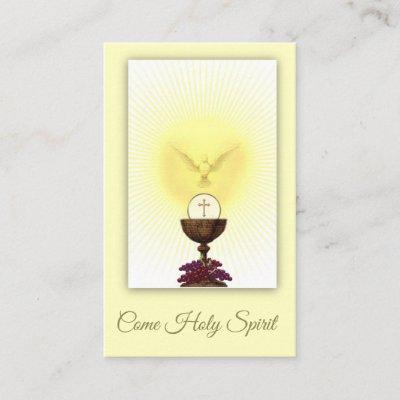 COME HOLY SPIRIT CONFIRMATION PRAYER HOLY CARD