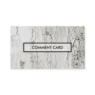 comment card painted chips