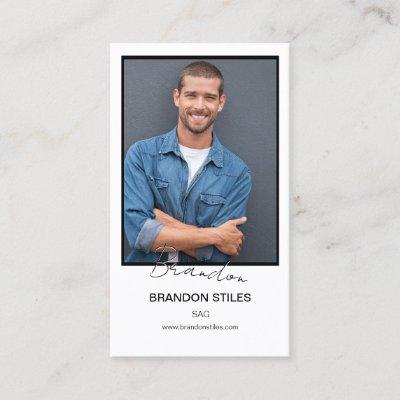 Commercial Actor  | Mini Comp Cards