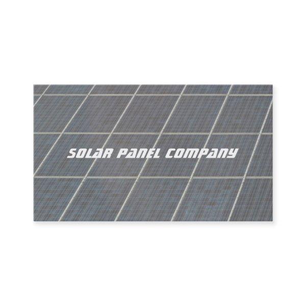 Commercial solar panel bank