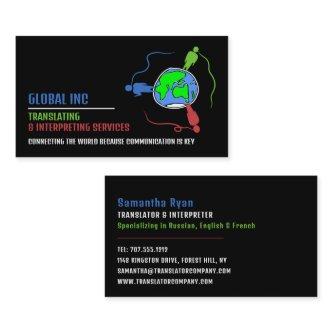 Communication Logo, Translator & Interpreter