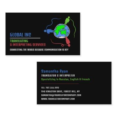 Communication Logo, Translator & Interpreter