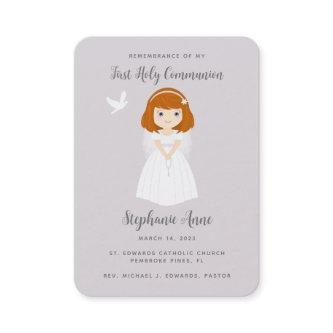 Communion Dove Redhead Girl Prayer