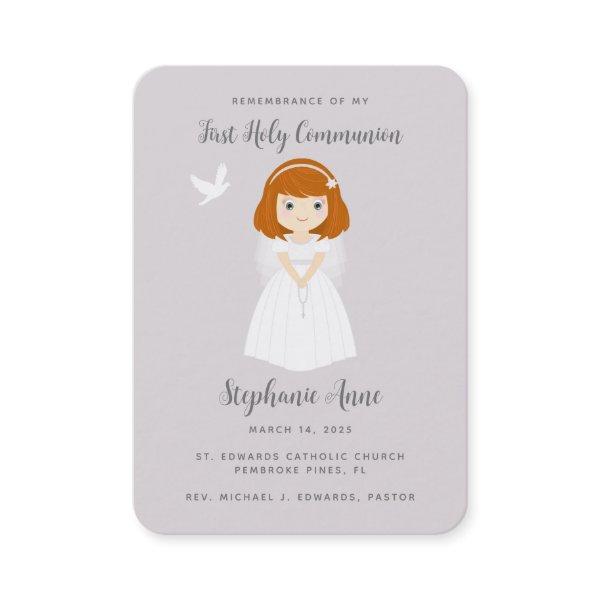 Communion Dove Redhead Girl Prayer