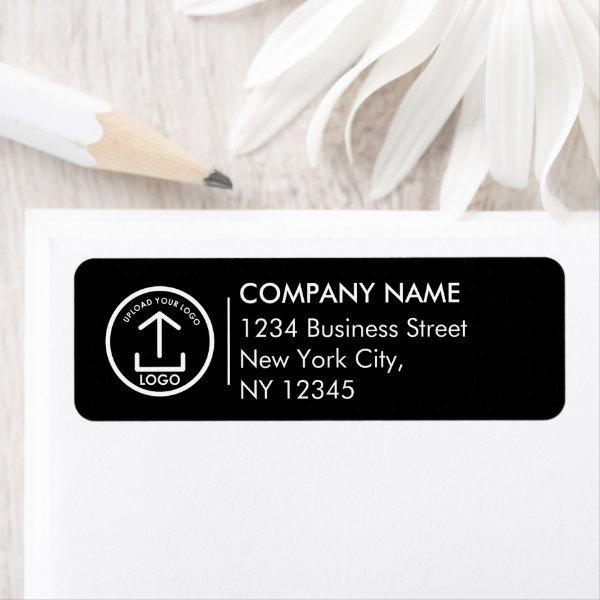 Company Branded Business Mail Return Address Black Label