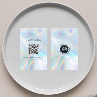 Company Logo and QR Code DIY Holographic Notary