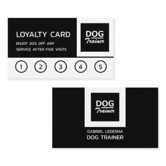 Company Logo, Dog Trainer Business Loyalty Card
