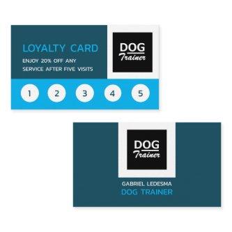 Company Logo, Dog Trainer Business Loyalty Card