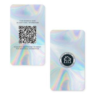 Company Logo Holographic QR Code