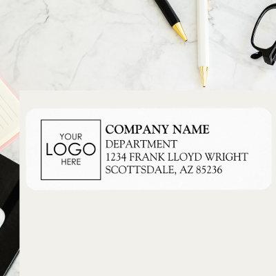 Company Logo Simple Custom Business Return Address Label