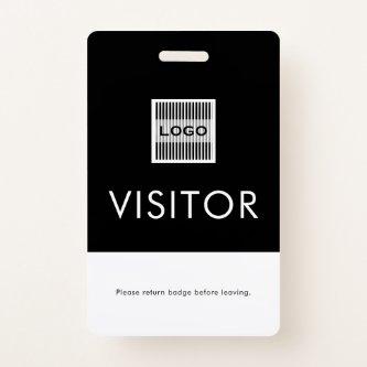 Company Logo Visitor Badge with Return Request