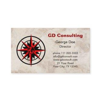 Compass Rose with Globe