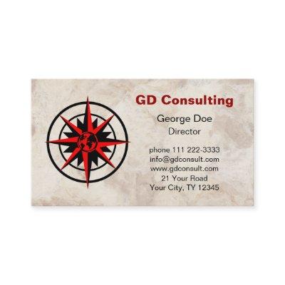 Compass Rose with Globe