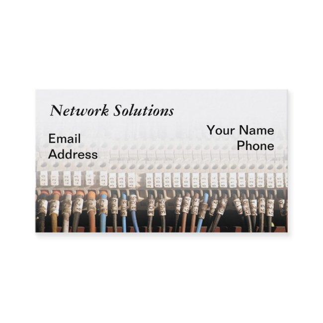 Complex Computer Network Wire Connection