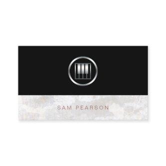 Composer Songwriter Bold Silver Piano Keys Icon