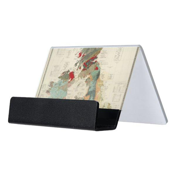Composite Geological, palaeontological map Desk  Holder