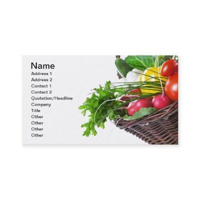 Composition With Raw Vegetables
