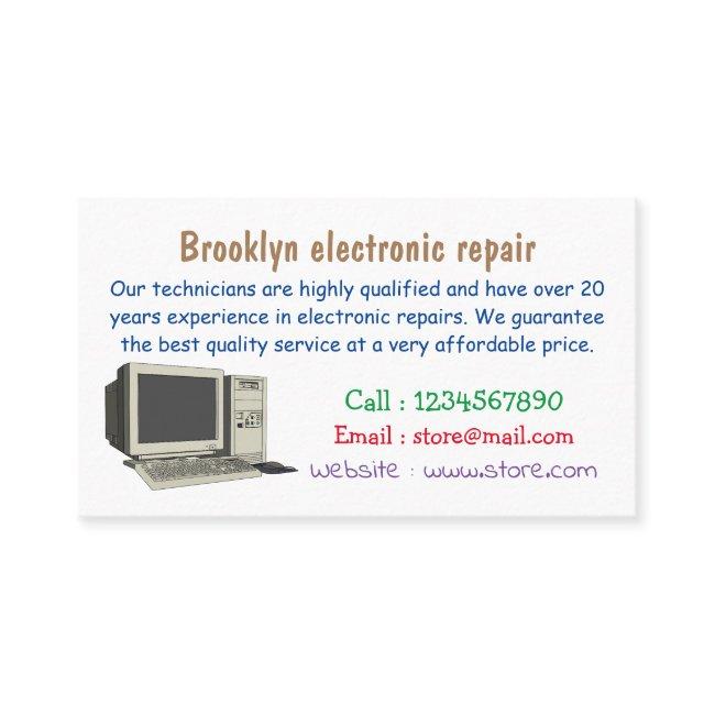 Computer cartoon illustration