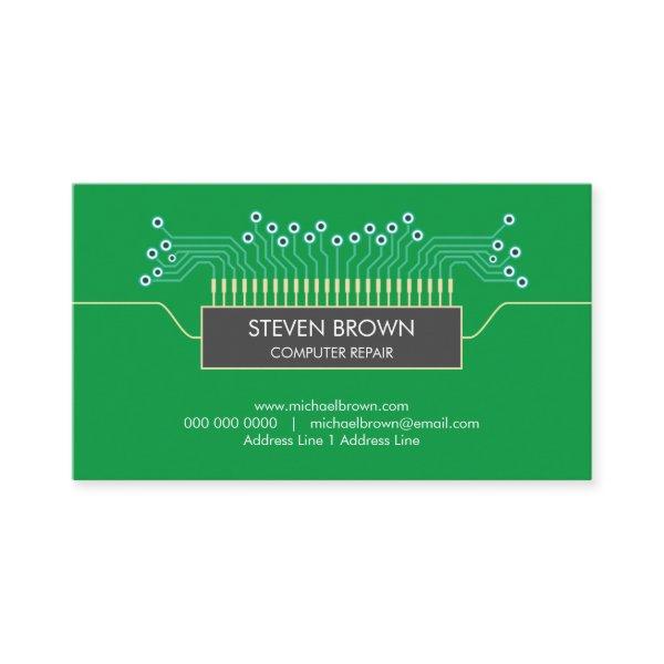 Computer Green Science Circuit Board Coding