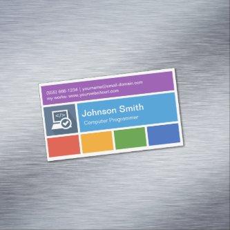 Computer Programming Teacher - Modern Metro Style Magnetic