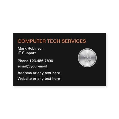 Computer Tech Support Services With Logo