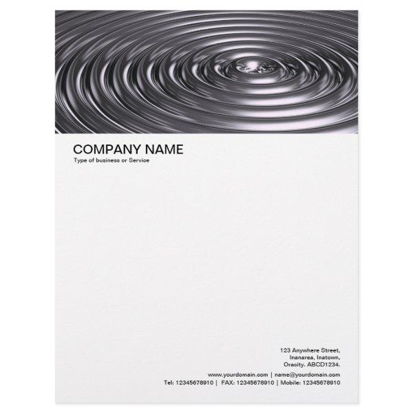 Concentric Rings - Chrome Letterhead