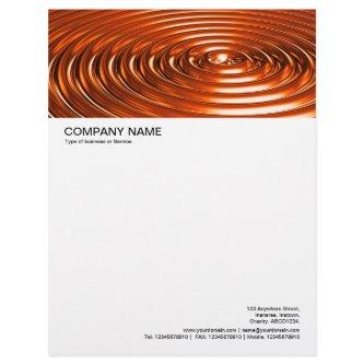 Concentric Rings - Orange Chrome  Letterhead