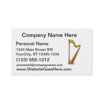 Concert Pedal Harp Graphic Design