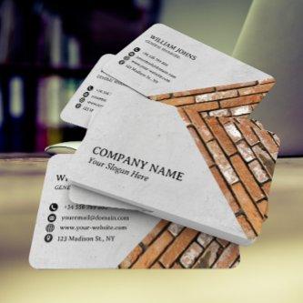 Concrete & Bricks Wall Construction or Architect