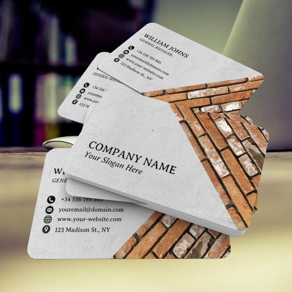 Concrete & Bricks Wall Construction or Architect