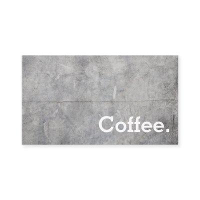 Concrete Simple Loyalty Coffee Punch-Card
