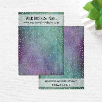 Confetti Purple & Teal Earring Holder Display Card