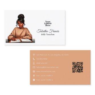 Confident Afro Black Woman Boss Empowerment Art