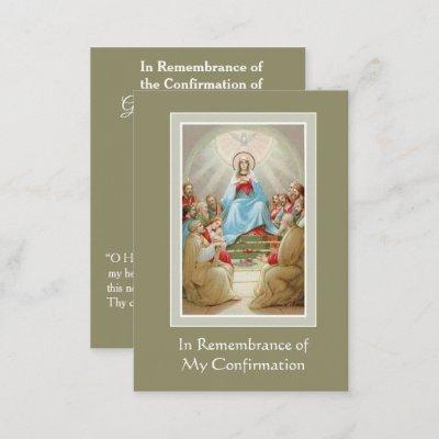 Confirmation Holy Ghost | Spirit Remembrance Cards